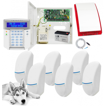 SYSTEM ALARMOWY PARADOX SPECTRA SP4000 + 6 CZUJEK BINGO Plus + K32LCD+ + SP-4001R
